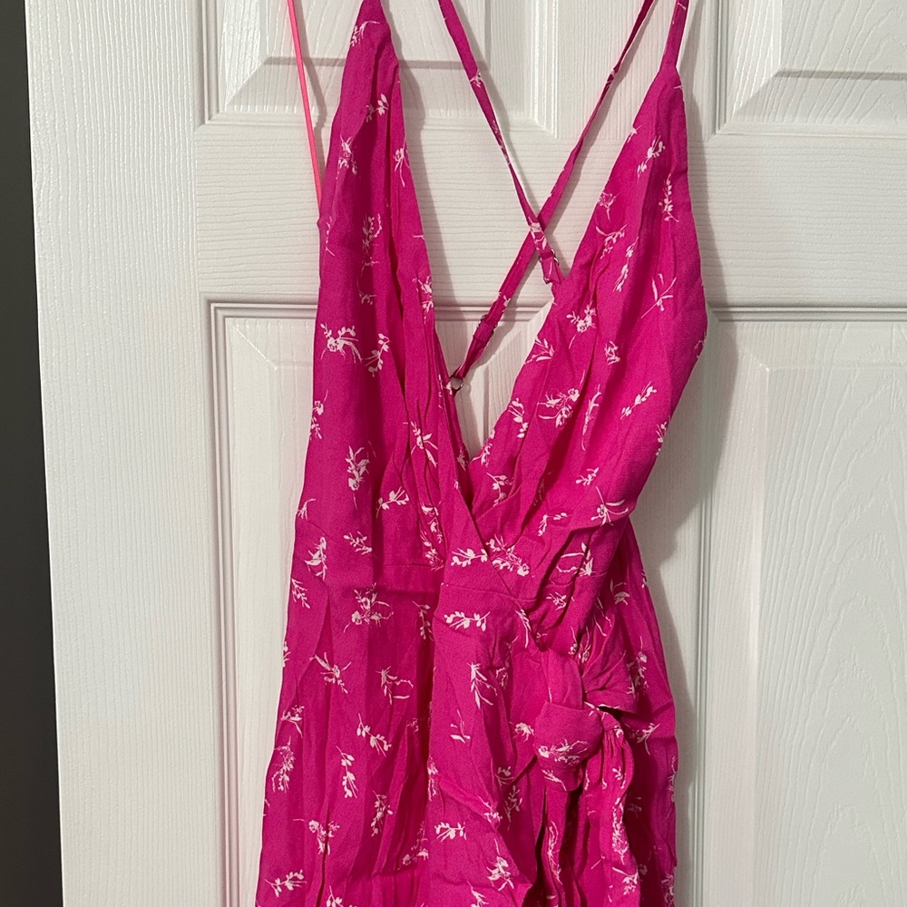 Lulu’s Pink Floral Romper